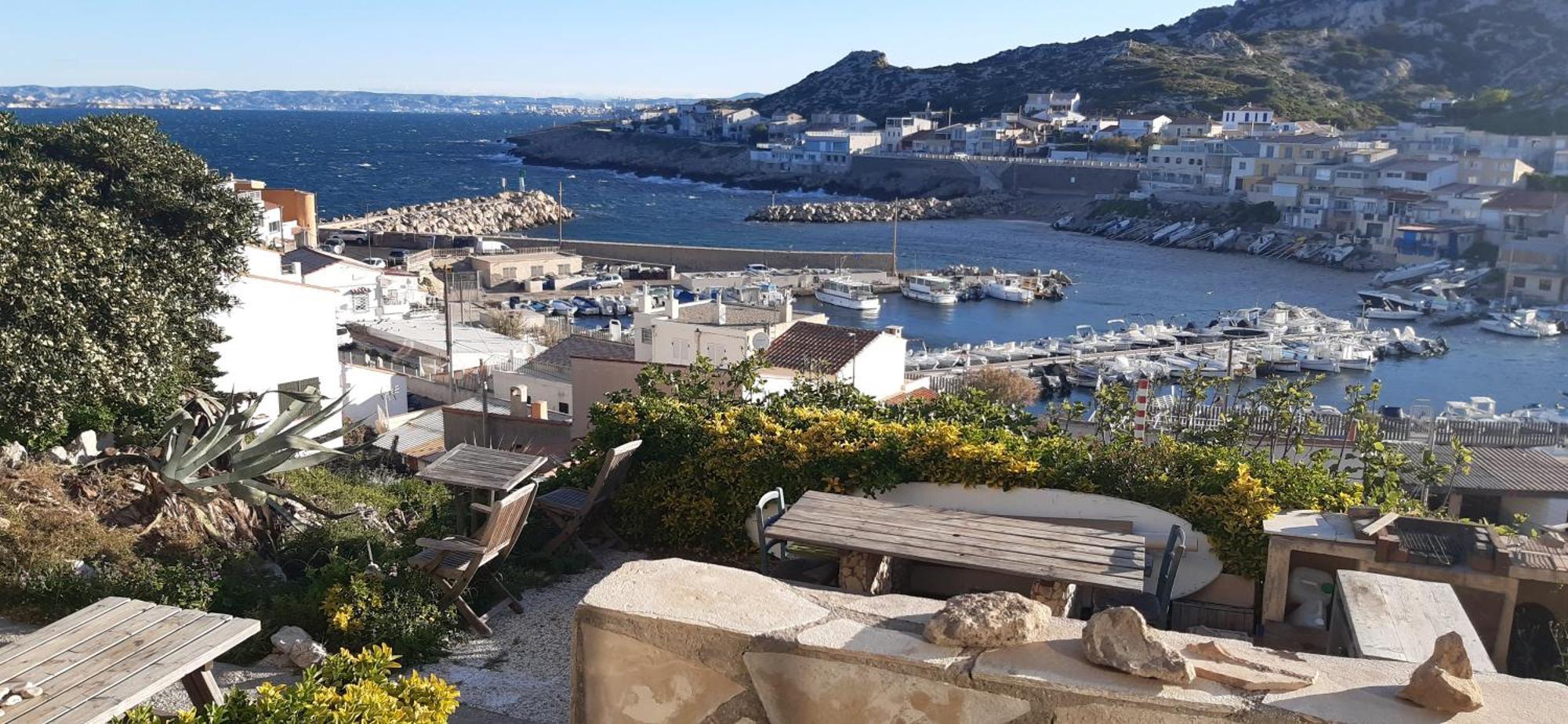 Cabanon Vue Mer Et Calanques Les Goudes 马赛 外观 照片