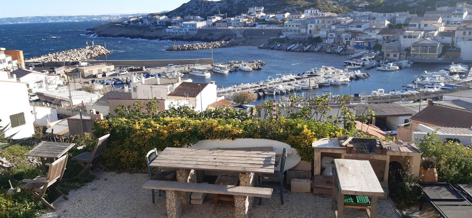 Cabanon Vue Mer Et Calanques Les Goudes 马赛 外观 照片